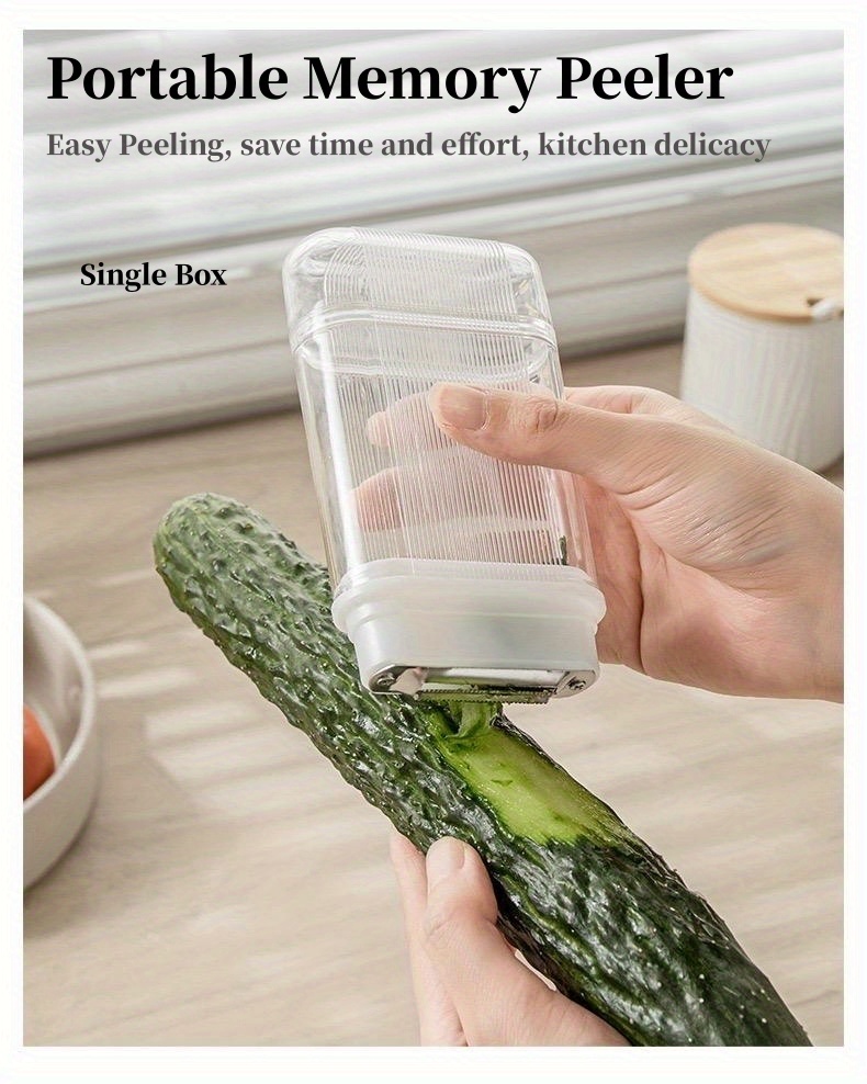 Multifunctional Fruit Vegetable Peeler With Storage Box Tube