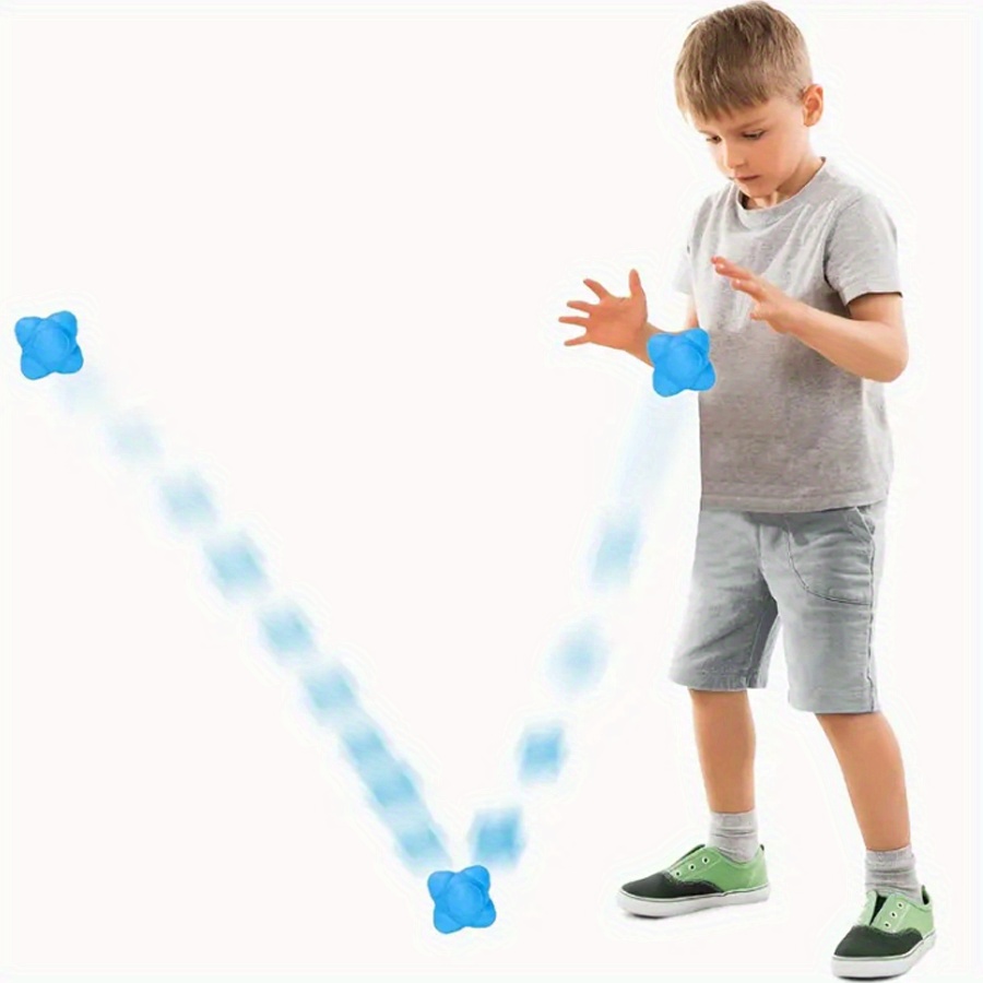 Rubber Reaction Bounce Ball Hexagonal Reaction Ball Temu Australia