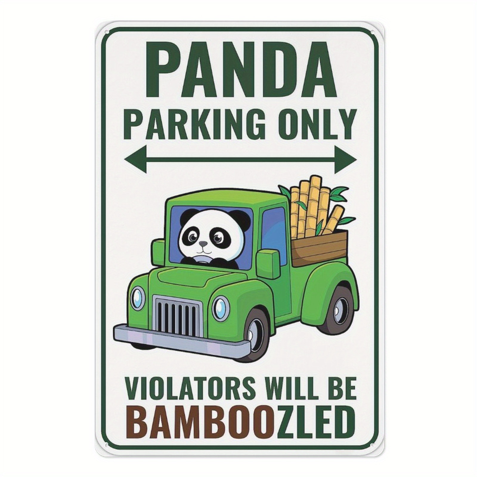 Panda Metal Tin Sign Panda Gifts Metal Sign Panda Bear Room - Temu
