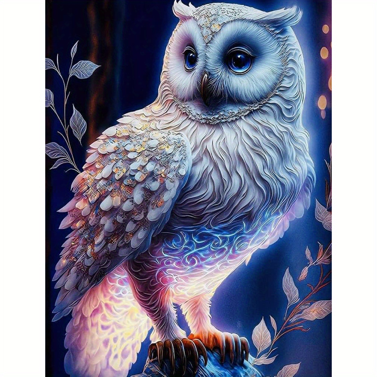 5D DIY Diamond Painting, Owl Pattern Full Diamond Painting With Diamond  Art, By Number Kits Embroidery Rhinestone For Wall Decor