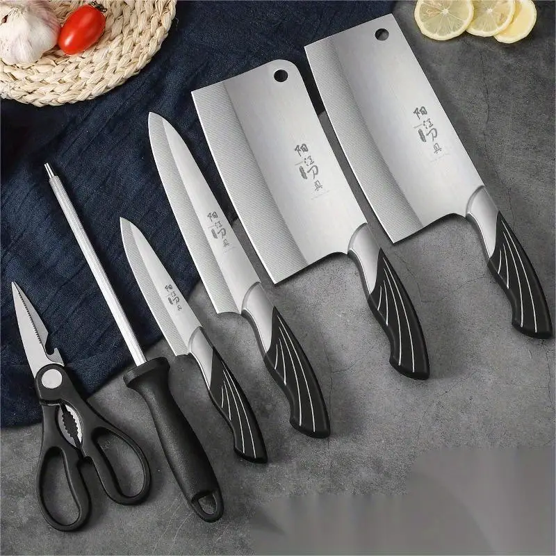 Kitchen Knife Set, Paring Knife, Chef Knife, Meat Cleaver, Kitchen  Scissors, And More, Stainless Steel Utility Knives, Professional Kitchen  Utensils, Kitchen Accessories - Temu Germany