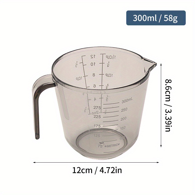 Plastic Measuring Cup, Large Capacity Cup With Handle - Temu