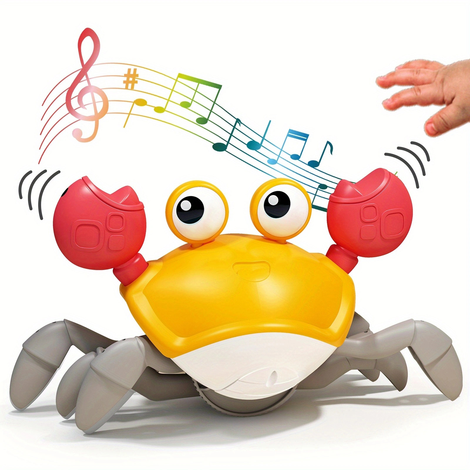 TOPINCN Jouet Crabe Rampant avec Musique et Lumières LED, Marche électrique  Mignonne, Crabe Dansant, évitement Automatique d'obstacles, Jouet Crabe  électrique, Jouets Rampants (Orange) : : Jeux et Jouets