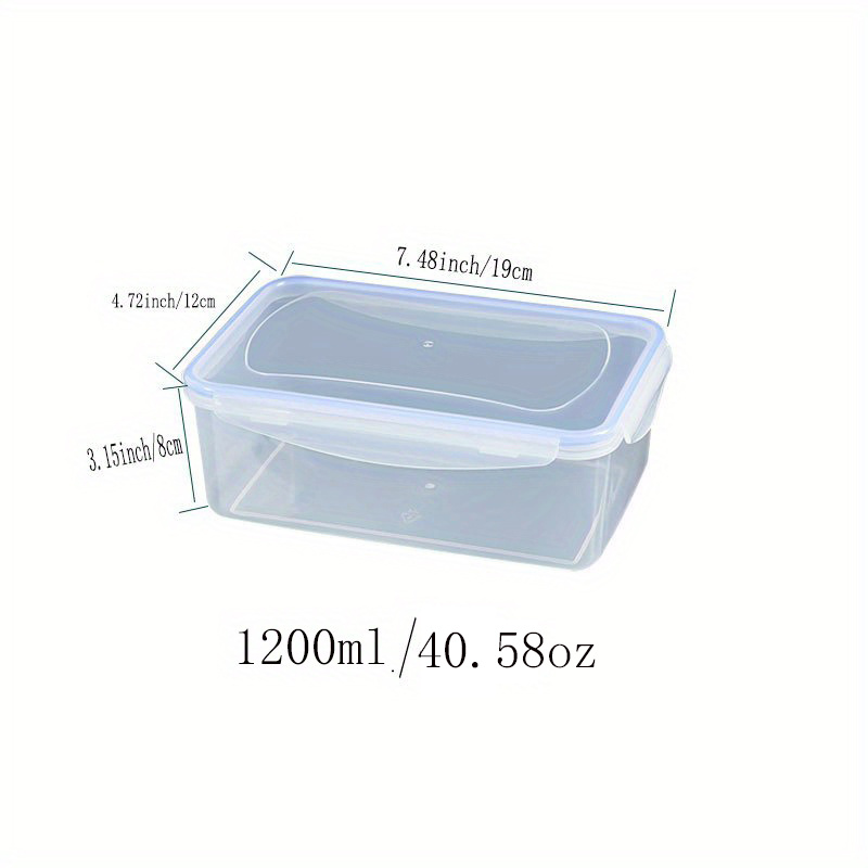 Heiheiup Box Box Fresh-Keeping Refrigerator Storage Transparent Fish  Superimposable Cold Kitchen，Dining & Bar Multipurpose Reusable Jar Bags 