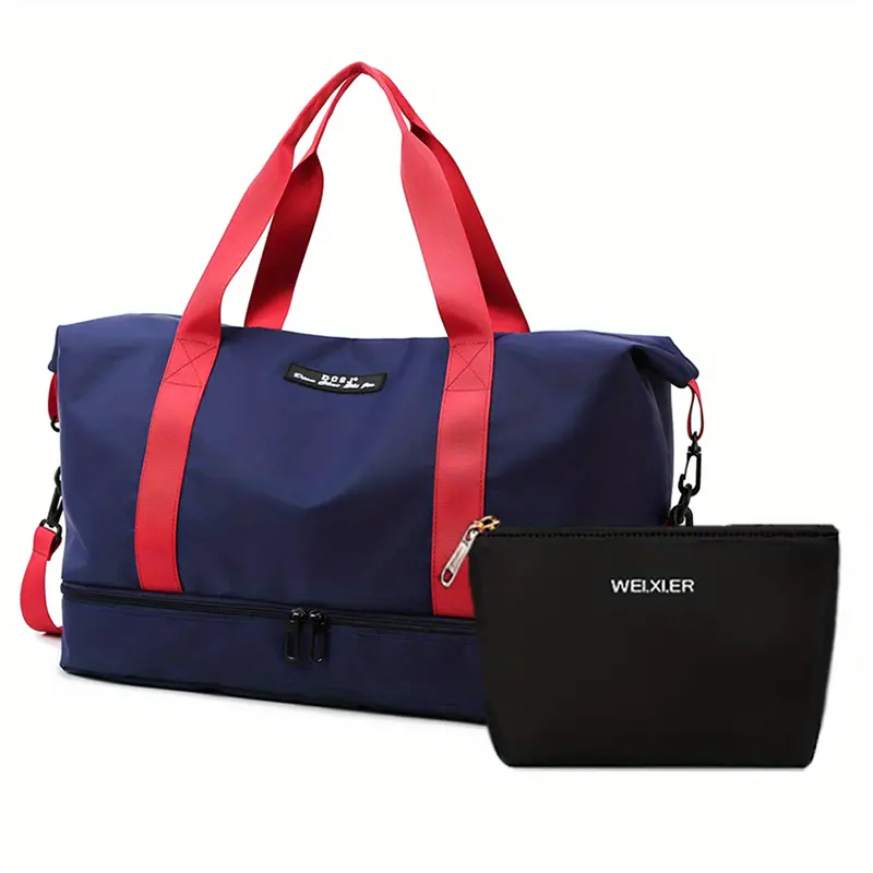 Carry Travel Duffle Bag Shoes Compartment Portable Shoulder - Temu Canada