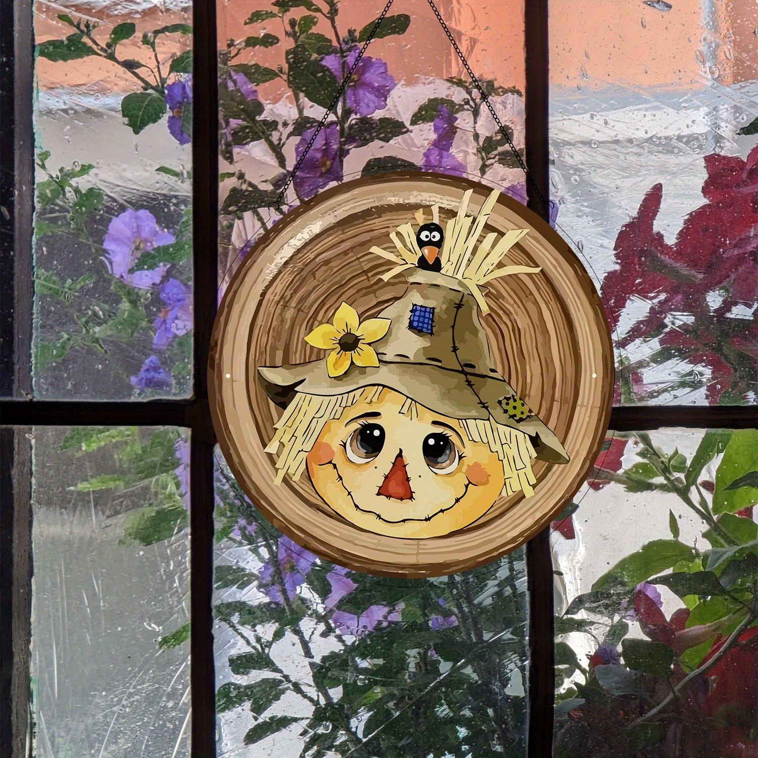 NOVWANG Herbst Vogelscheuchen Windsack Dekoration - 2 Stück 101 Cm Outdoor Deko Für Garten & Terrasse