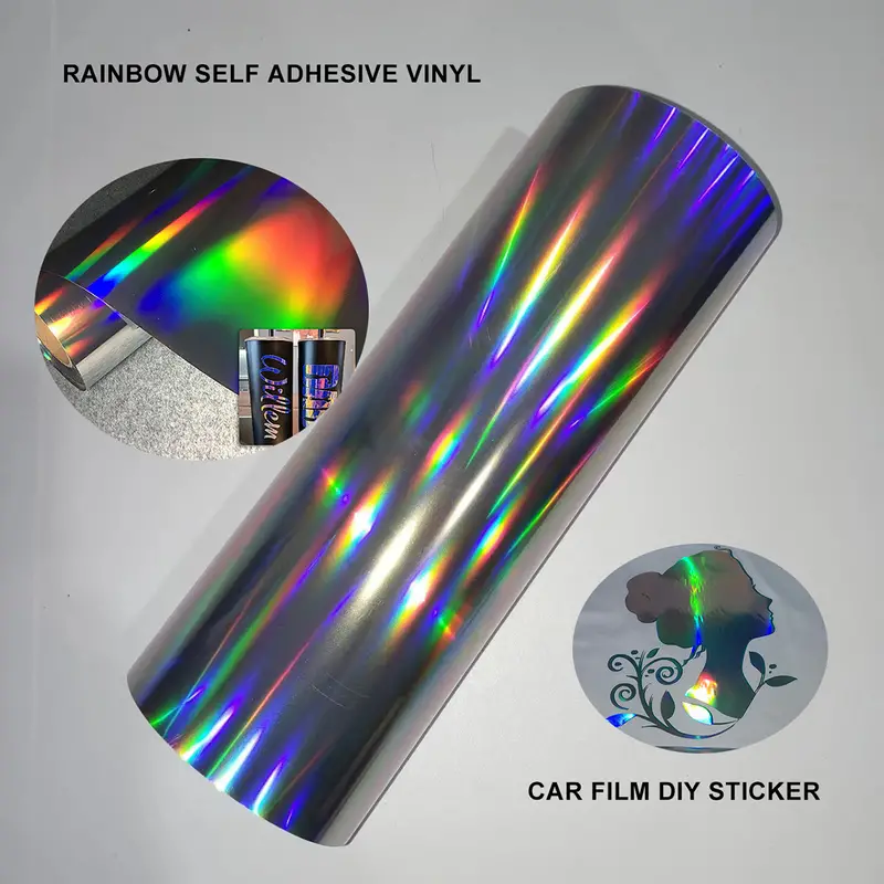 Self Adhesive Vinyl For Cricut Colorful Diy Sticker Film For - Temu