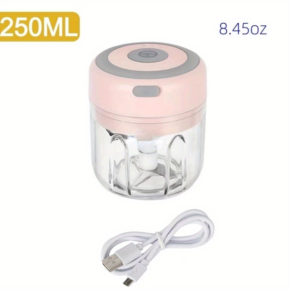 1PC 250ml Electric Garlic Chopper USB Rechargeable Meat Grinder