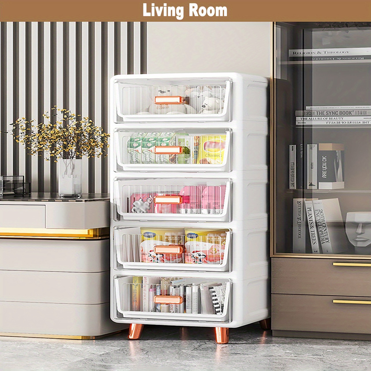 1pc Modern Plastic Drawer Cabinet, Household 5-tier Storage Organizer,  Snacks/lesson Book/seasoning/clothes/baby Supplies/toys/sundries Organizer  Cabinet, Hold Clean & Tidy - Home & Kitchen - Temu Austria