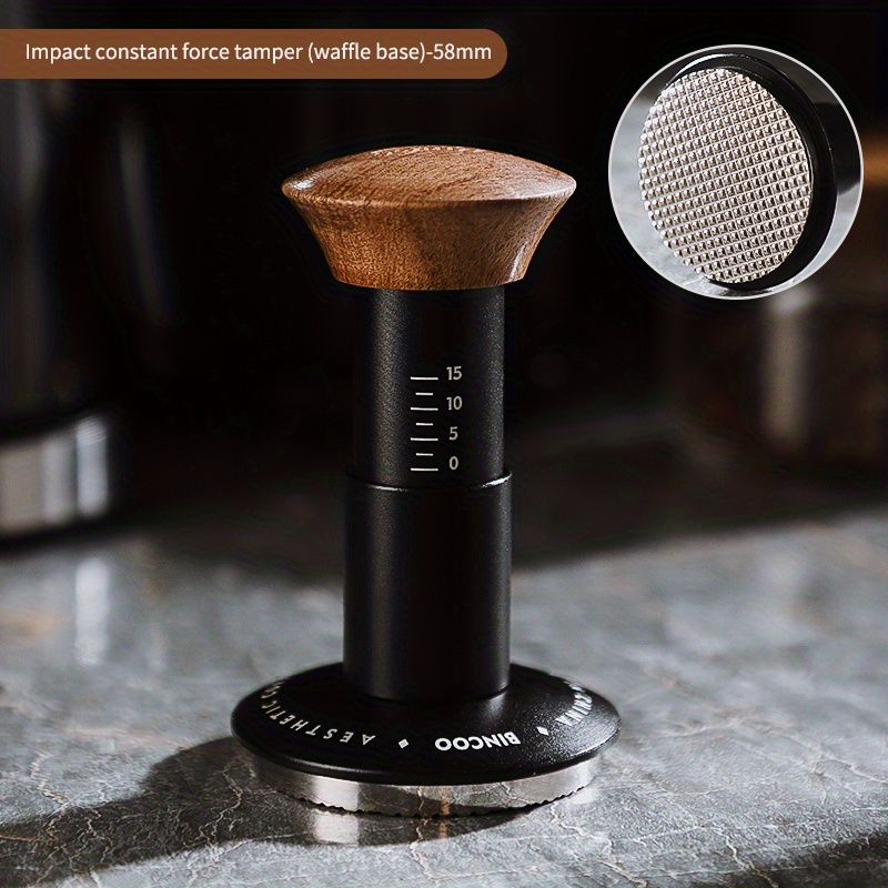 The Force Tamper 58mm Coffee Stainless Steel Press Flat Base Fixed Force  Powder Hammer Hand Press Barista Coffee Accessories - AliExpress