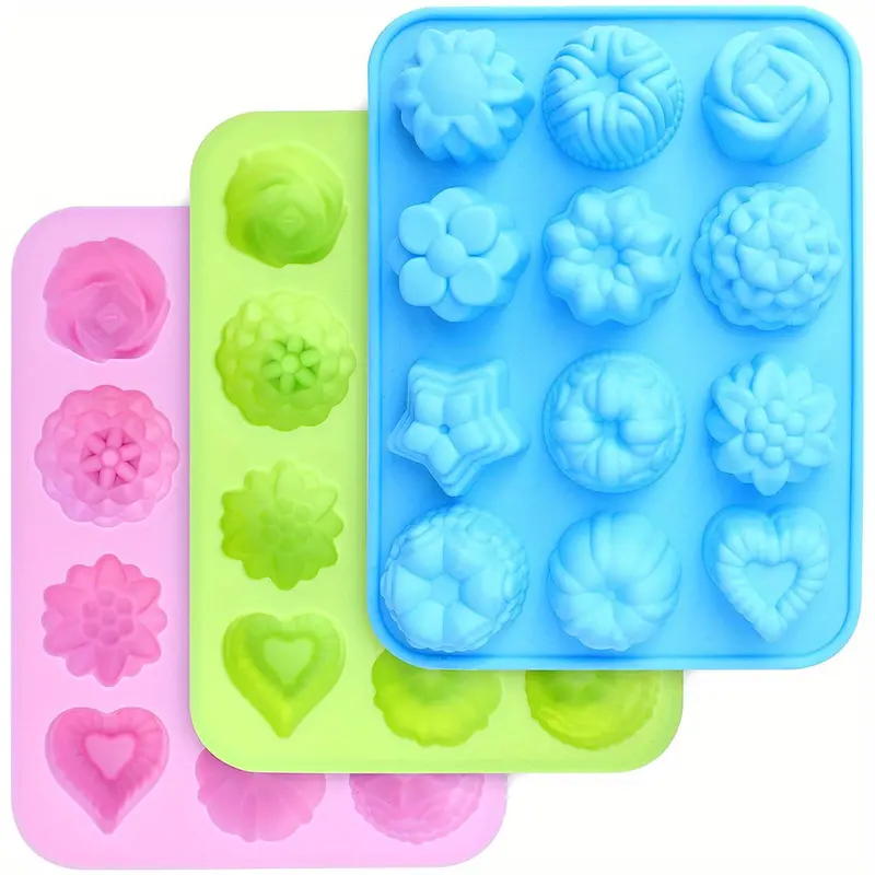 Food Grade Silicone Flowers Molds Baking Pan With Flowers - Temu
