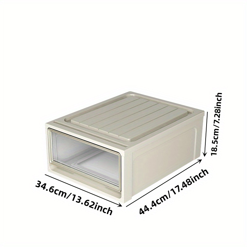1 Caja Almacenamiento Tipo Cajón Caja Acabado Transparente - Temu