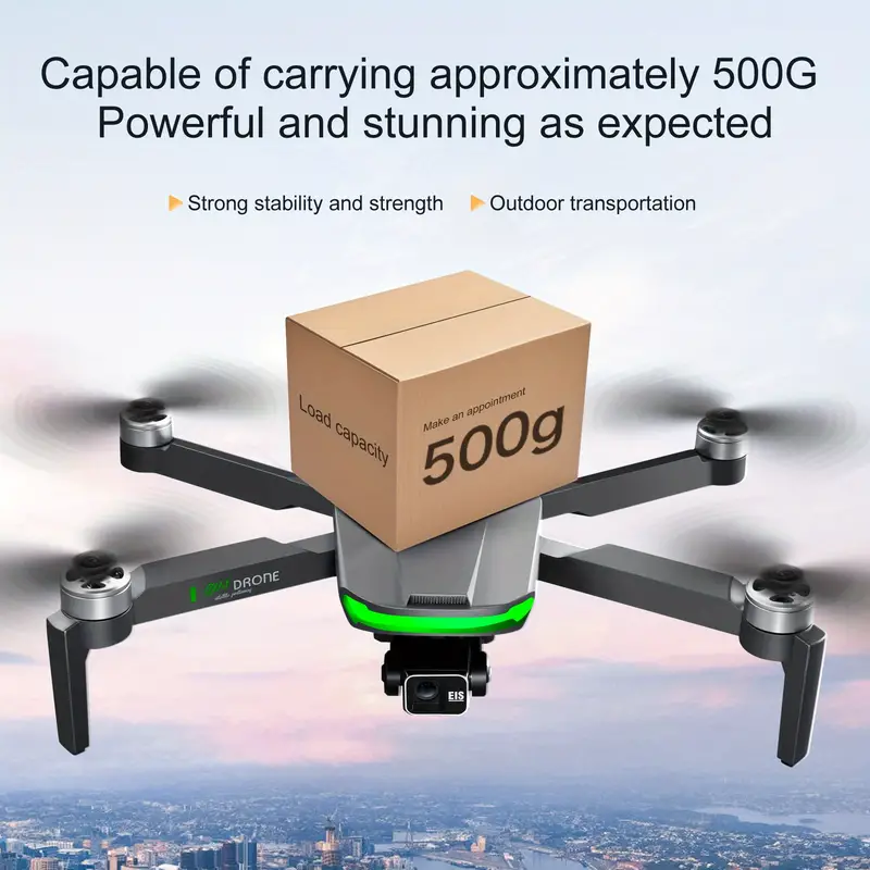 s155 2 7k optical flow dual camera gps high precision positioning drone 5g repeater brushless motor led night vision light four sided obstacle avoidance instant stop smart follow details 5