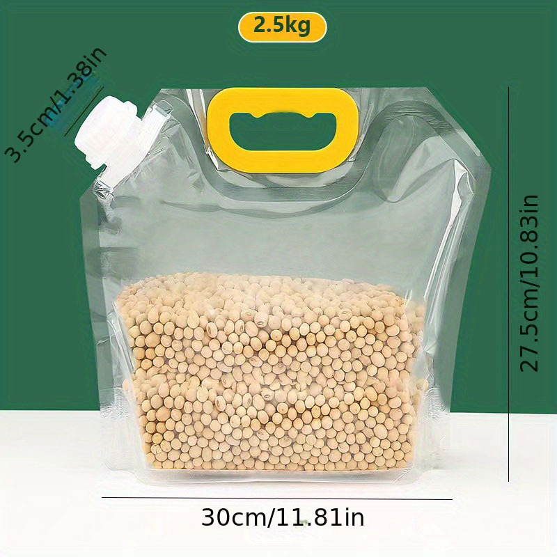 Clear Zipper Bag Sealed Food Storage Zip Lock Stand Up Bag - Temu