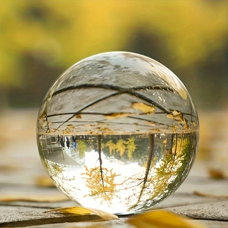 Optical Glass Reflective Spheres Crystal Sphere Ball Decor Temu
