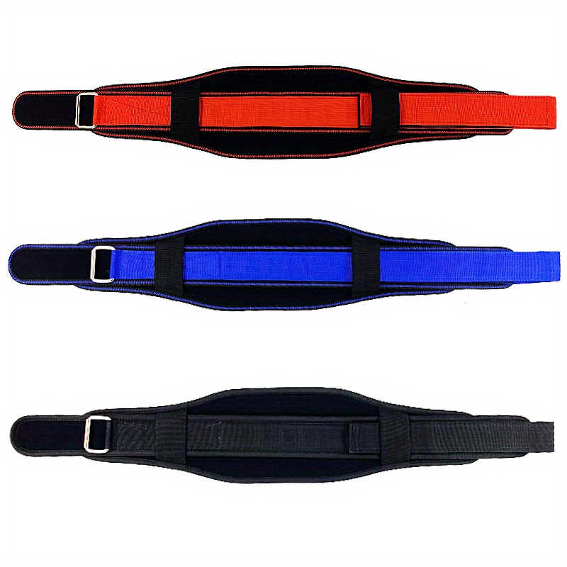 Weight Lifting Belt - Auto Locking Gym Belt - Adjustable Nylon Gym Workout  Belt for Men and Women - Deadlift Training Belt, Weight Belt and Squat Belt  (Small, Azure Blue) 
