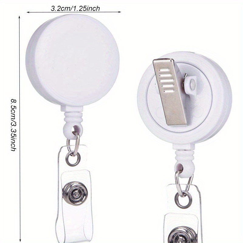 Cheap Portable Rotatable ID Card Badge Holder Badge Reel Clip Retractable  Key Chain Doctor Nurse Clip