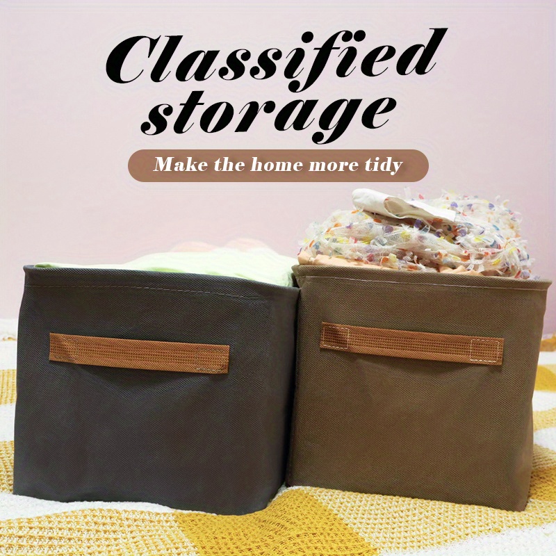 Clothing Storage Basket Organizing Household Wardrobes Temu