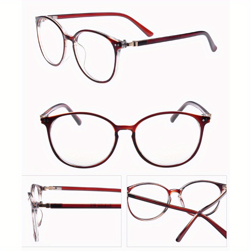 Runde Ovale Brille Klaren Gläsern Leicht Vintage - Temu Germany