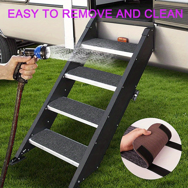 Rv Step Covers Camper Stair Cover Rug Carpet Travel Trailers Temu