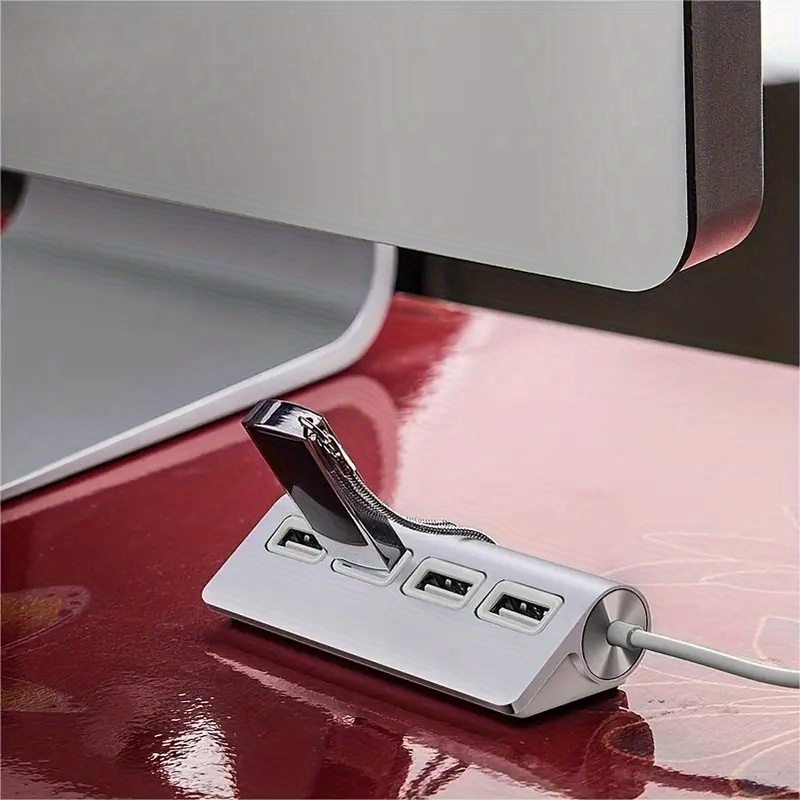 aluminum usb 3 0 hub multi usb splitter adapter 4 ports high speed mini multiple usb3 0 hub port expander for pc details 4