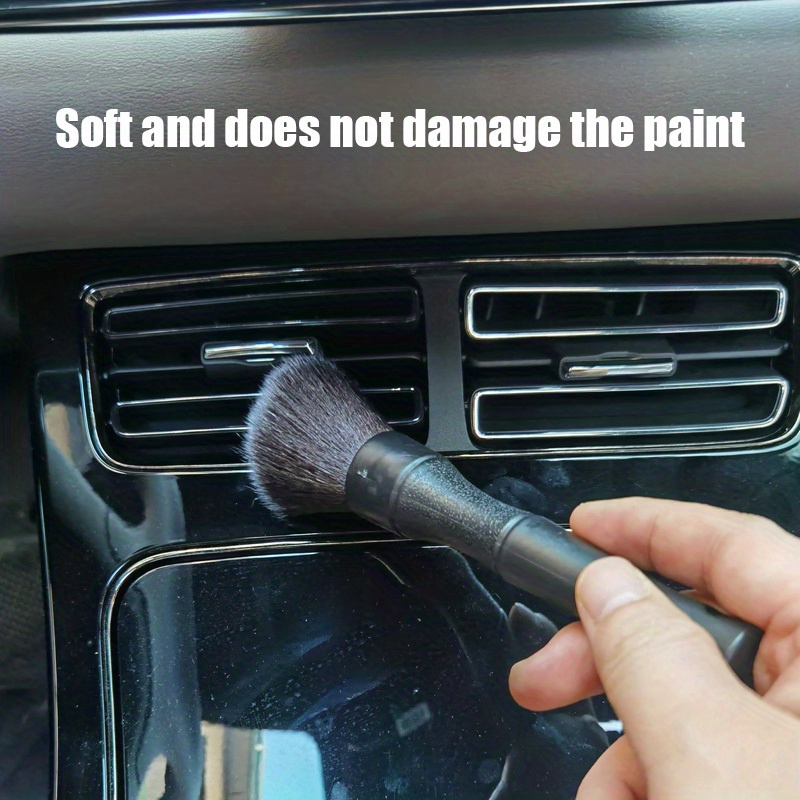 High Quality Car Cleaning Brush Car Interior Cleaning Wooden Temu