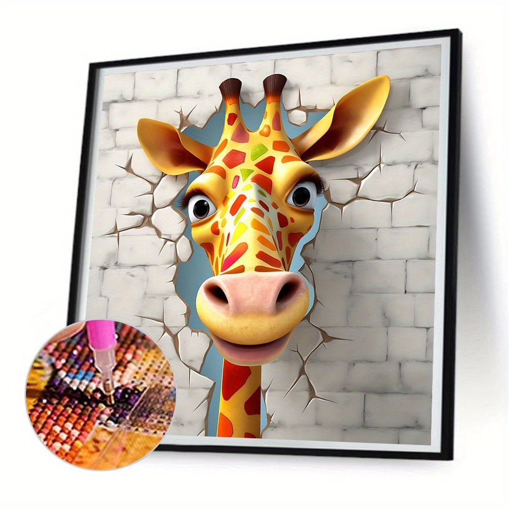 Giraffe Artificial Diamond Painting Tool Adults 5d Diy - Temu