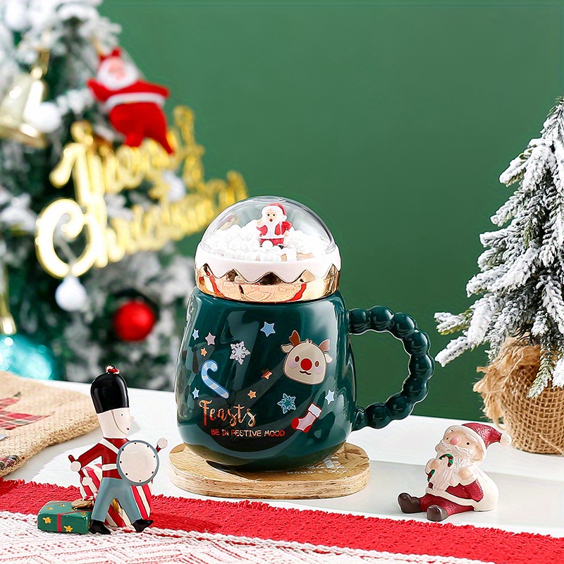 New Creative Christmas Cup, High-value Ceramic Cup Mug Cartoon