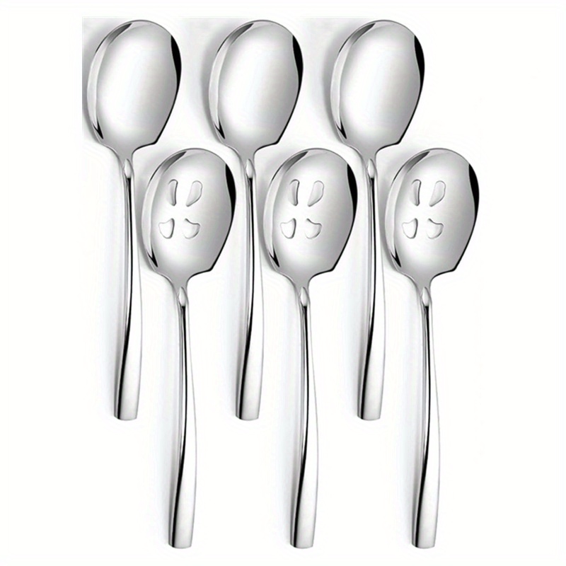 Large Serving Utensils Set Large Serving Spoons Slotted - Temu