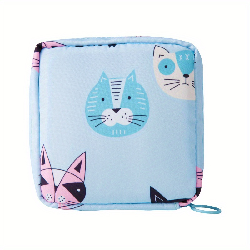 Foxes Animal Green Period Pouch Portable Tampon Storage Bag for Sanitary  Napkins Tampon Holder for Purse