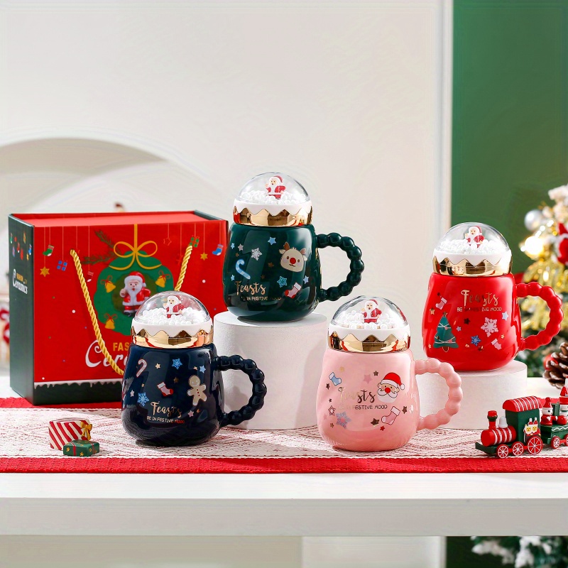 New Creative Christmas Cup, High-value Ceramic Cup Mug Cartoon