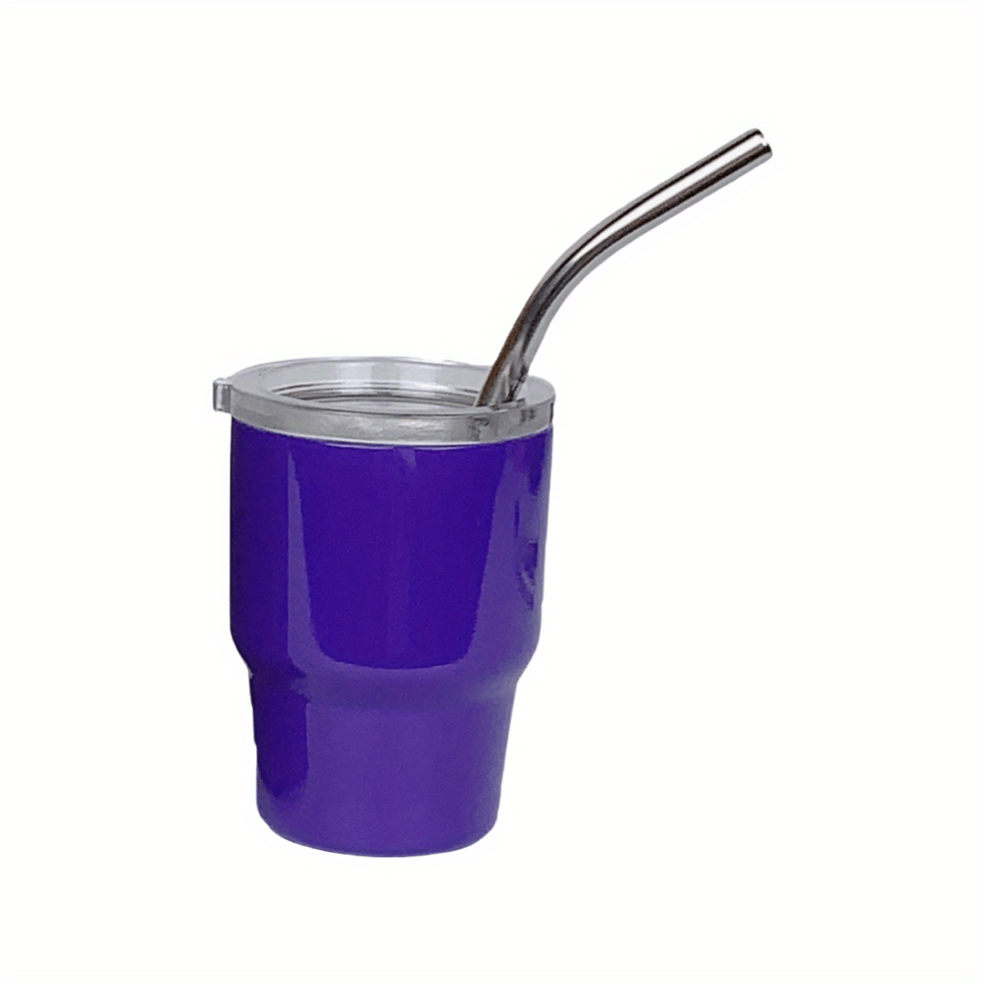 ONE Short Stainless Steel Straws for Shot Glass Cocktails Party Cups 