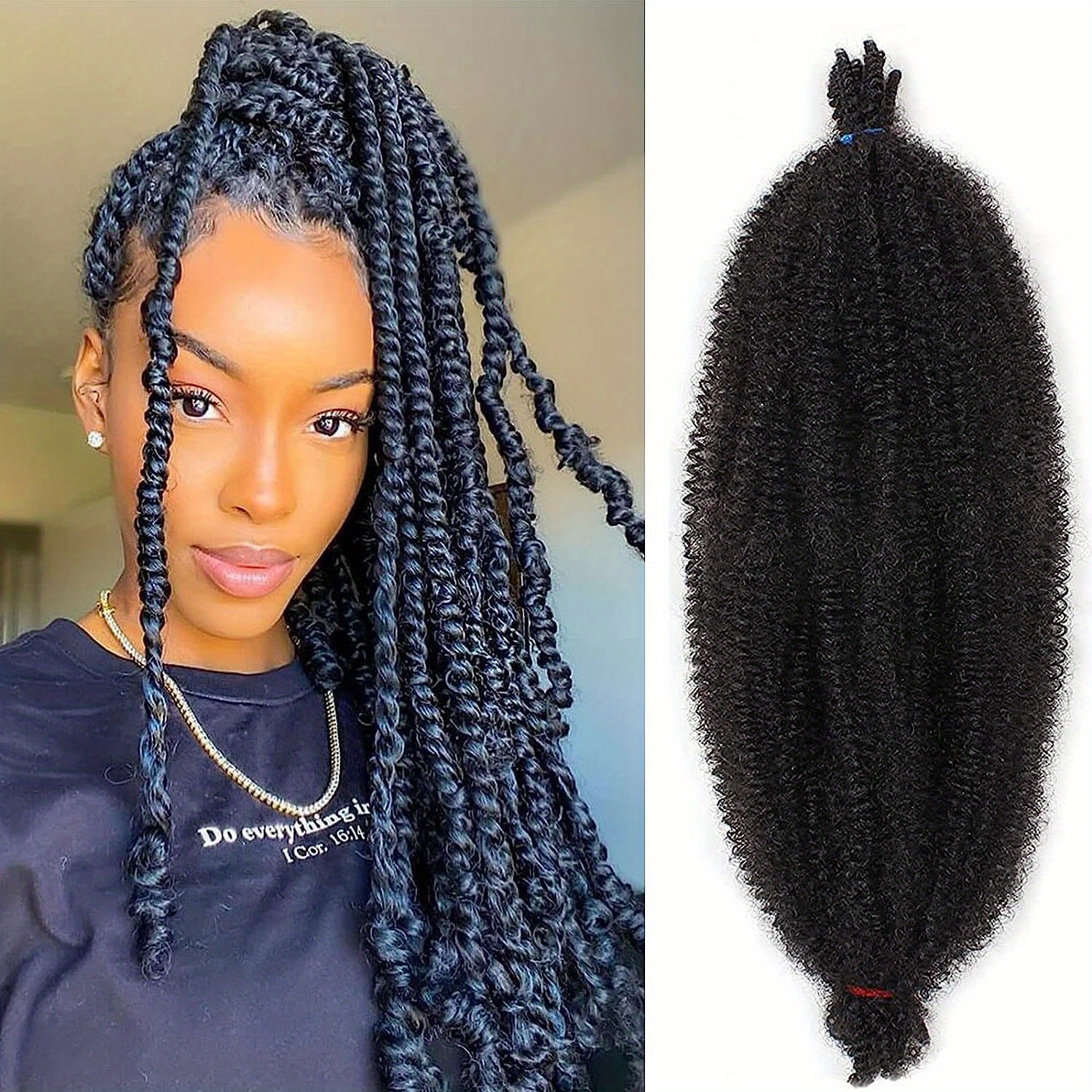 Black & Gray Tie-Dye Hair Beads for braids, twists, locs. Also