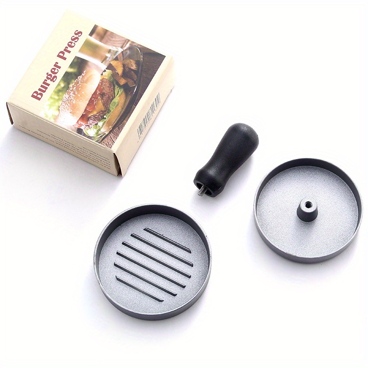 Tohuu Hamburger Patty Press Alloy Round Burger Smasher 3 in 1 Cooking Tool  Kitchen Barbecue Tool Smashed Meat Molds for Dinner beneficial 