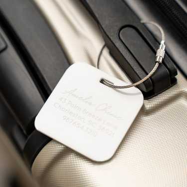 Luggage Tags Luggage Tag Personalized Diaper Bag Tag Wedding Bridesmaid  Holiday Engraved Travel Gift Bag Tag - Temu