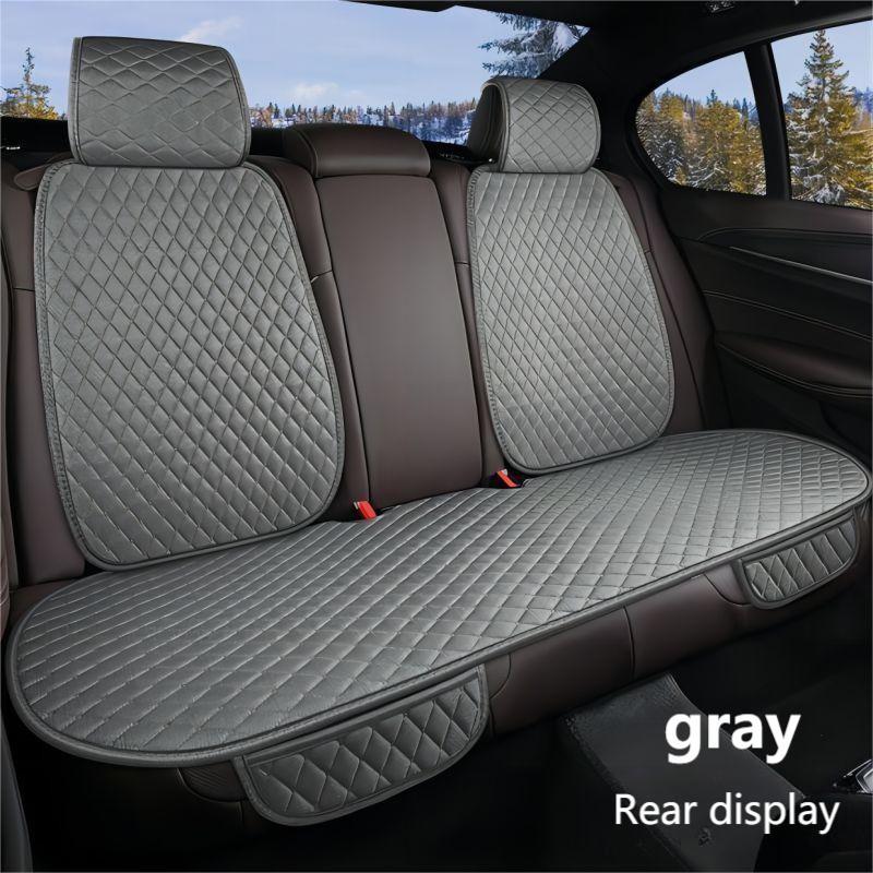 Buy Storage bag Auto-Time Flax Car Seat Covers Front/Rear/Full Set Car Seat  Cushion Linen Fabric Seat Pad Protector Car Accessories Anti-slip Easy to  organize (Color Name : 1pc front seat cover) Online
