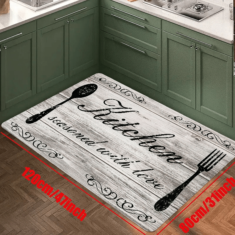 Anti Slip Fouling Washable Area Rug, Simple Green Kitchen Carpet, Kitchen  Absorbent Carpet And Large Kitchen Floor Mat Are Suitable For Sinks,  Bathrooms, Kitchens, Offices, Desks, Corridors, Etc - Temu
