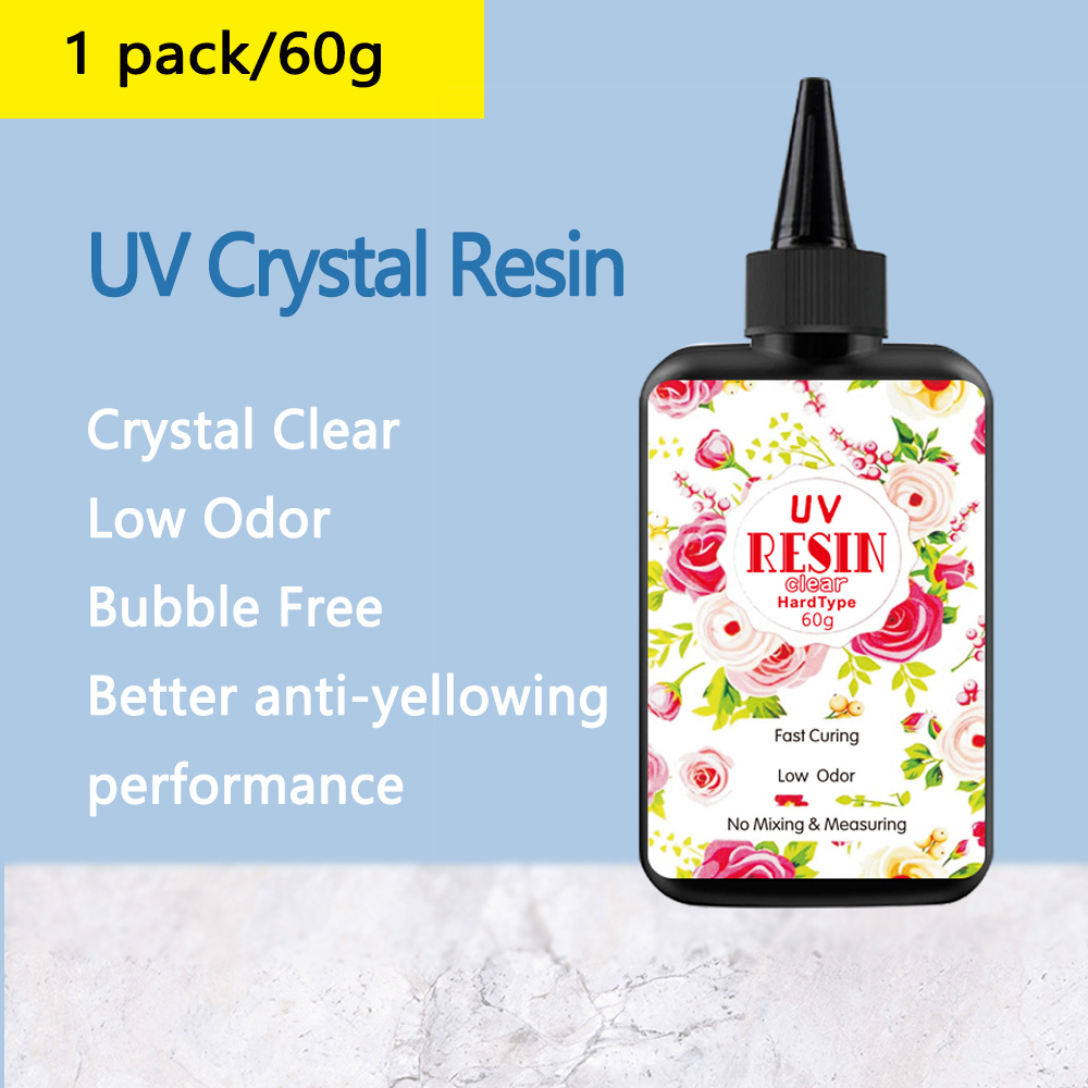 3.53oz / 7.05oz UV Resin Hard, Crystal Clear UV Cure Epoxy Resin Kit  Premixed Resina UV Transparent Solar Activated Glue Fast Curing For Jewelry  Makin
