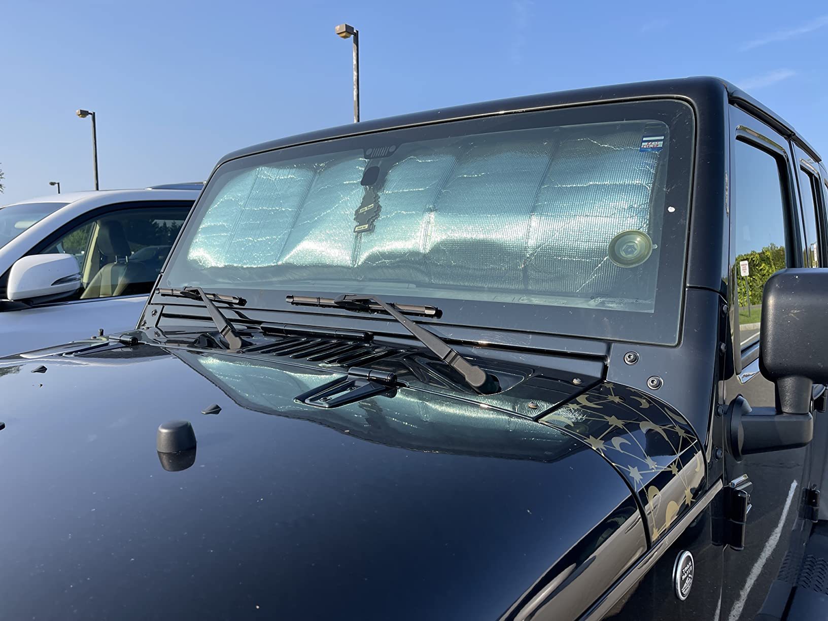 Savadicar Windschutzscheiben-Abdeckung Für Jeep Wrangler TJ JK JKU 1997-2018