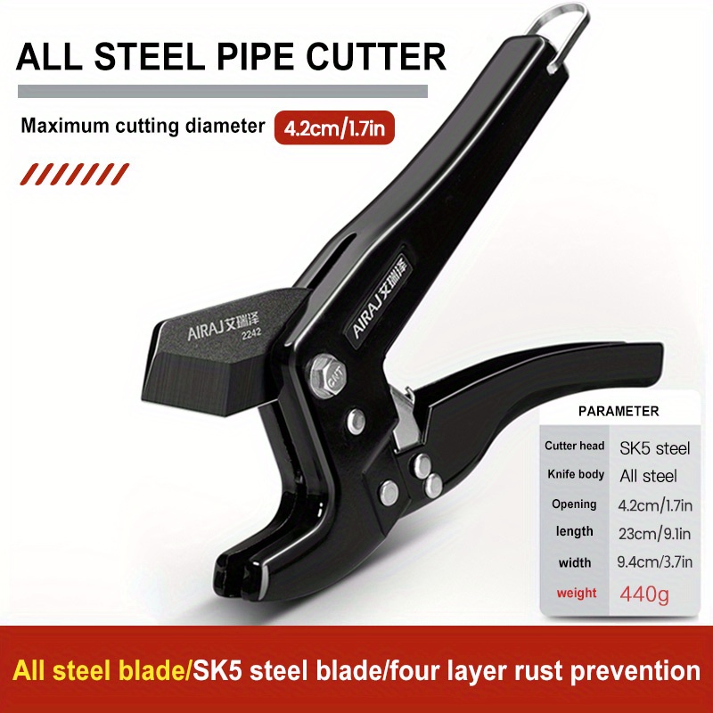 Airaj Industrial Grade Pipe Cutter Scissors Cuts - Temu