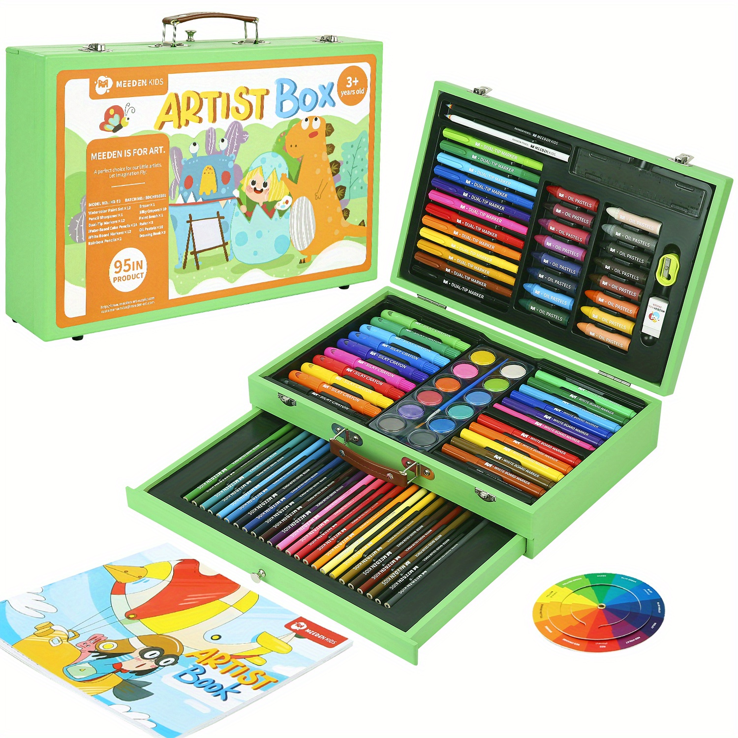 Drawing Painting Sets for Girls,Kids Art Set Case Included Double Sided  Trifold Easel, Art Supplies Sets with Oil Pastels, Crayons, Colored  Pencils