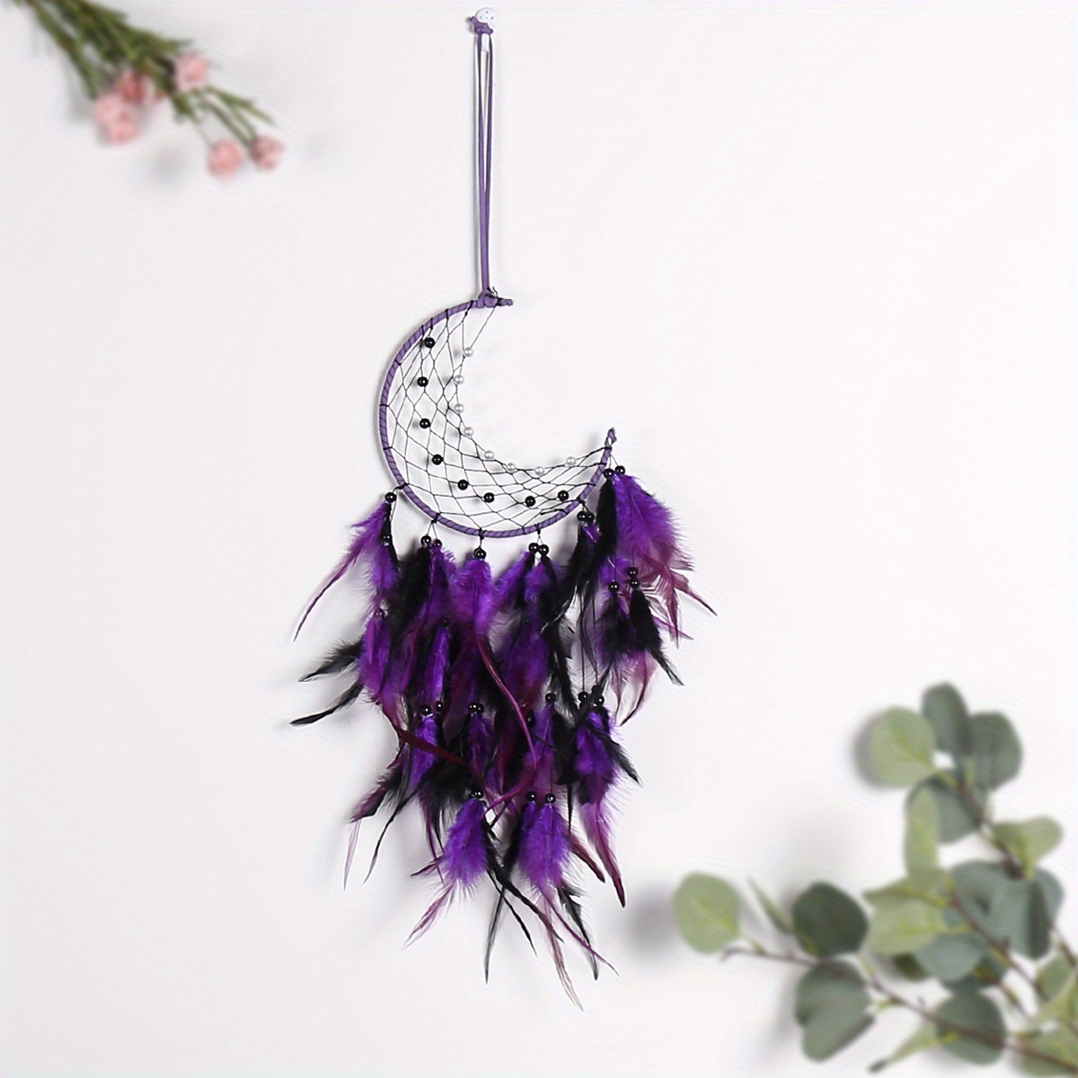 Handmade Halloween Pumpkin Style Dream Catcher black Feather - Temu