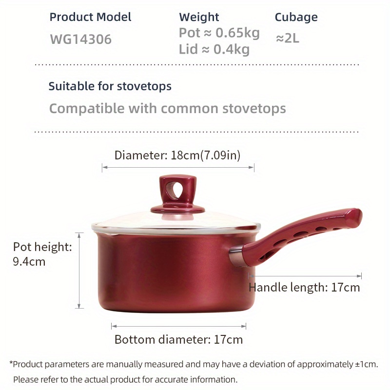 1pc Saucepan 18cm 7 Stainless Steel Sauce Pot With Clear Glass Cover  Ergonomic Handle Braisers Multipurpose Cooking Pot With Lid Pfoa Free  Cookware Kitchenware Kitchen Supplies Home Kitchen Items, 24/7 Customer  Service