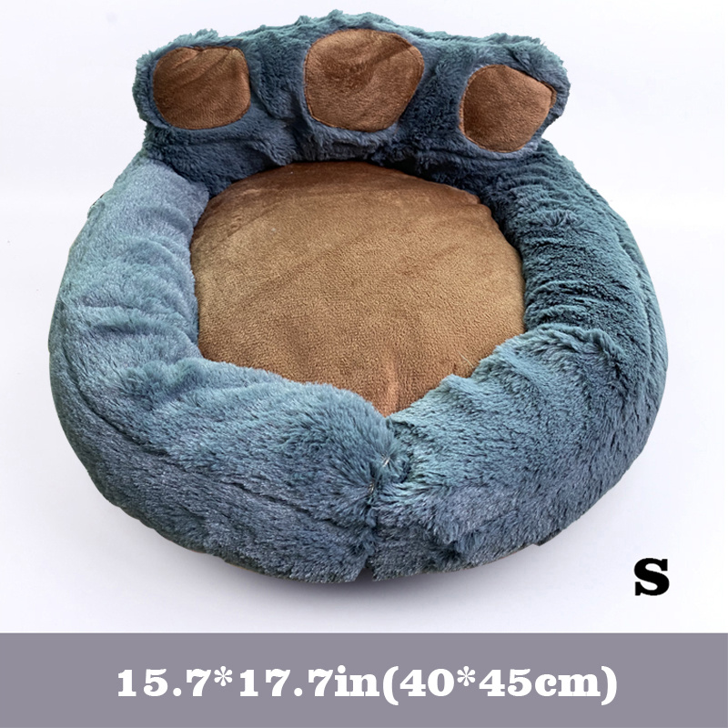 Comfort Soft Plush Dog & Cat Bed with Removable Cushion