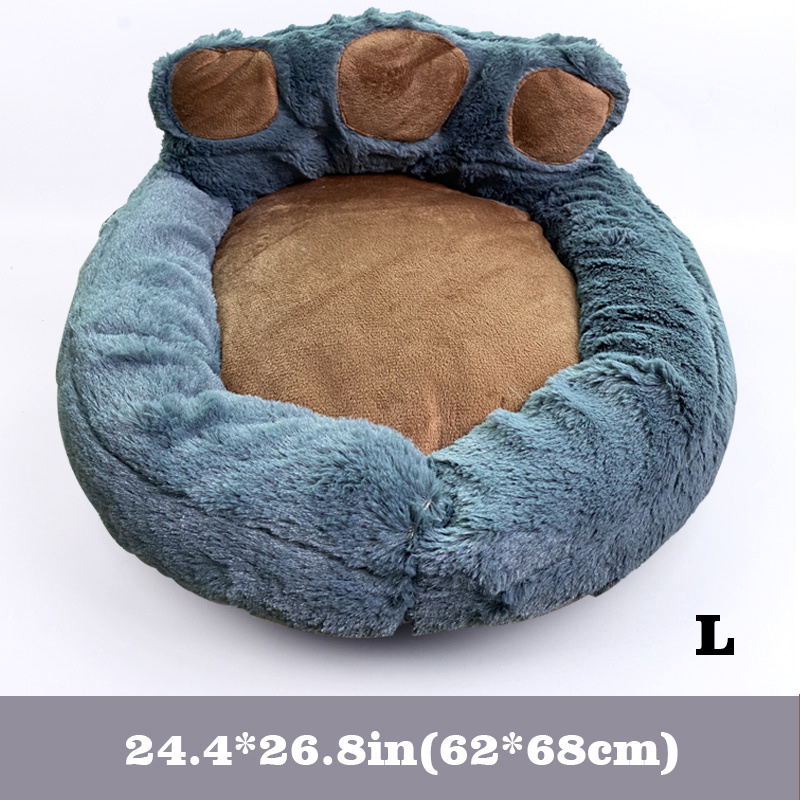 Comfort Soft Plush Dog & Cat Bed with Removable Cushion
