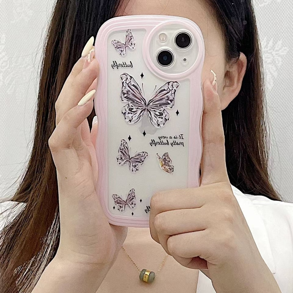 Mobile Phone Case Summer Butterfly Iphone 14 13 12 11 - Temu United Kingdom