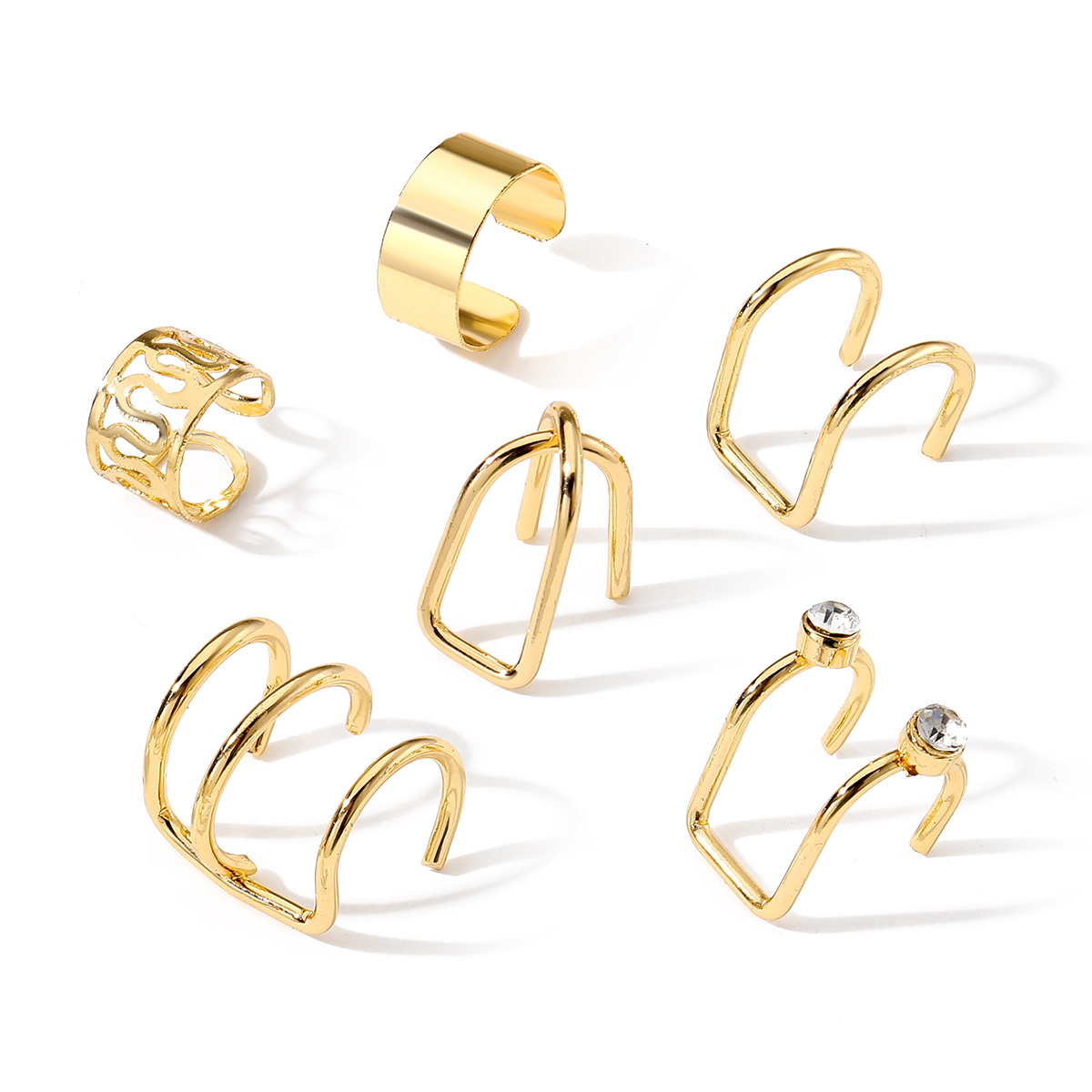 Golden Alloy Multi Designs Earcuff