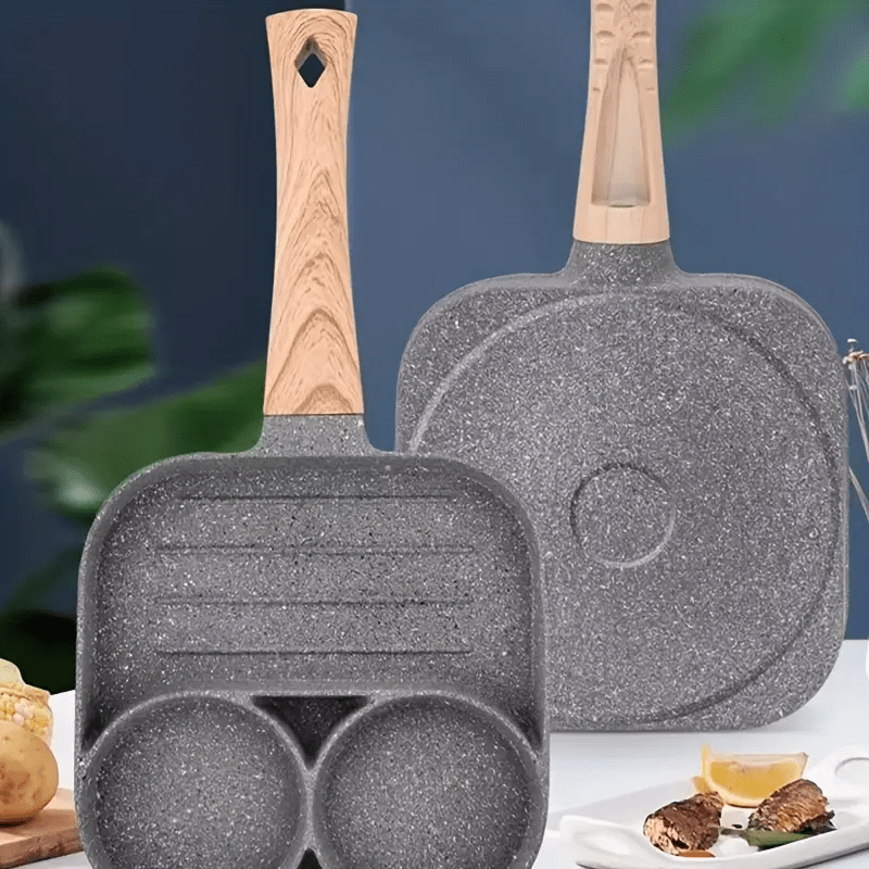 Sartén Para Freír Huevos, Sartenes Para Panqueques Antiadherentes Con 4  Agujeros, Fabricante De Panqueques Con Mango, Sartén Para Crepes Para  Huevos De Desayuno, Utensilios De Cocina - Temu