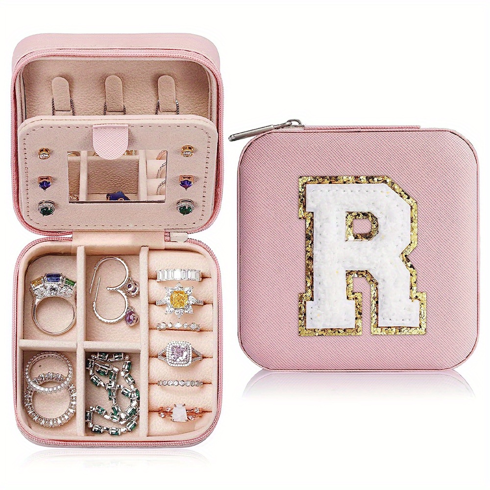 Pink travel clearance jewelry case