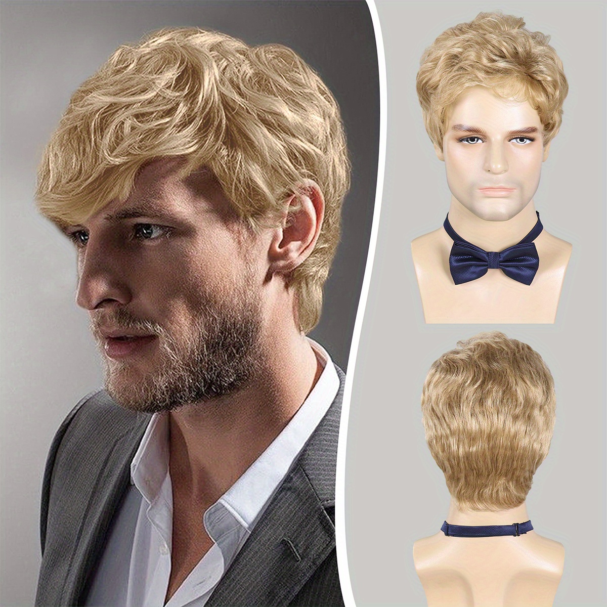 Short golden blonde clearance wig